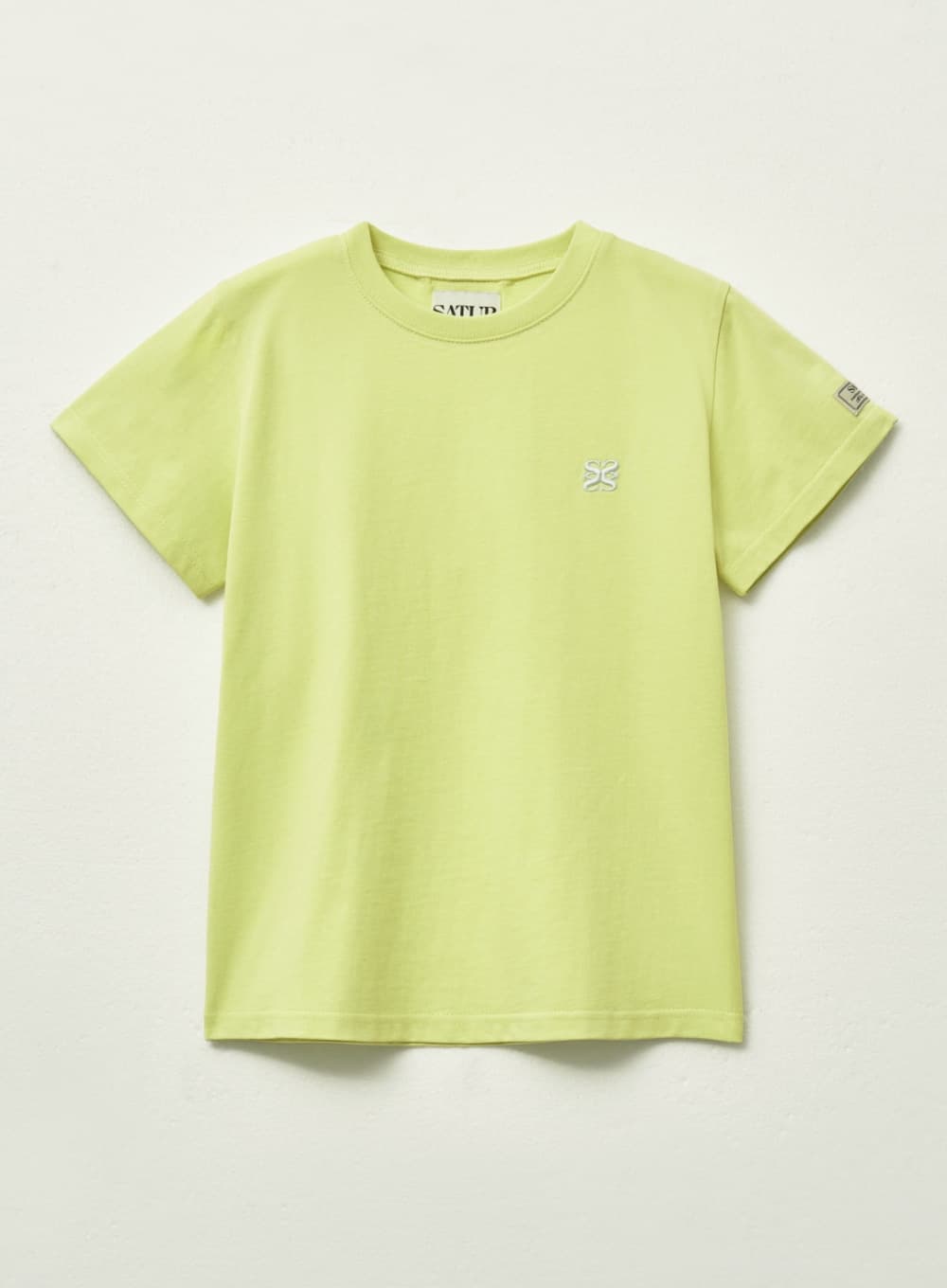 (W) Classic Small Logo T-Shirt - Neon Yellow