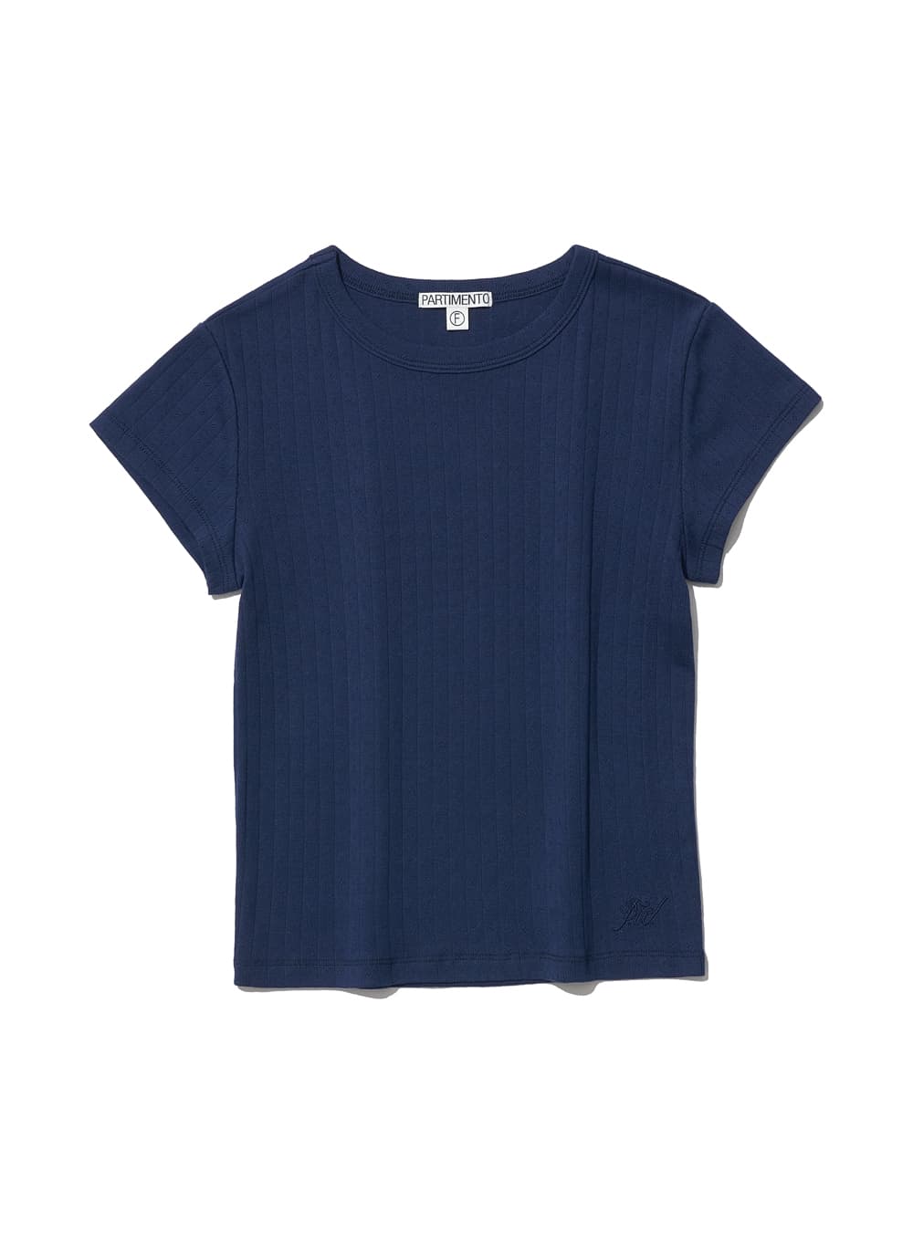 LACE PUNCHING 90s SHORT SLEEVE TEE_NAVY