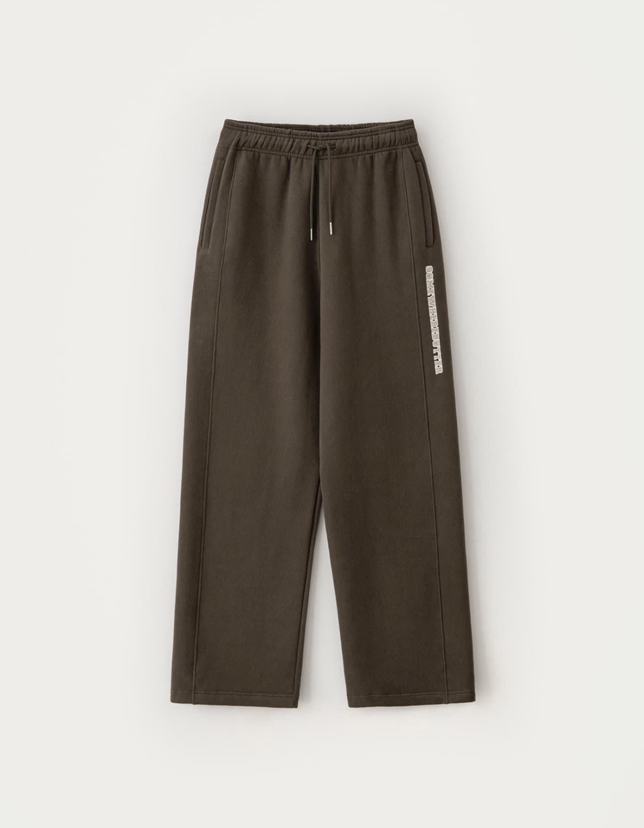 Square Logo String Sweatpants - Brown