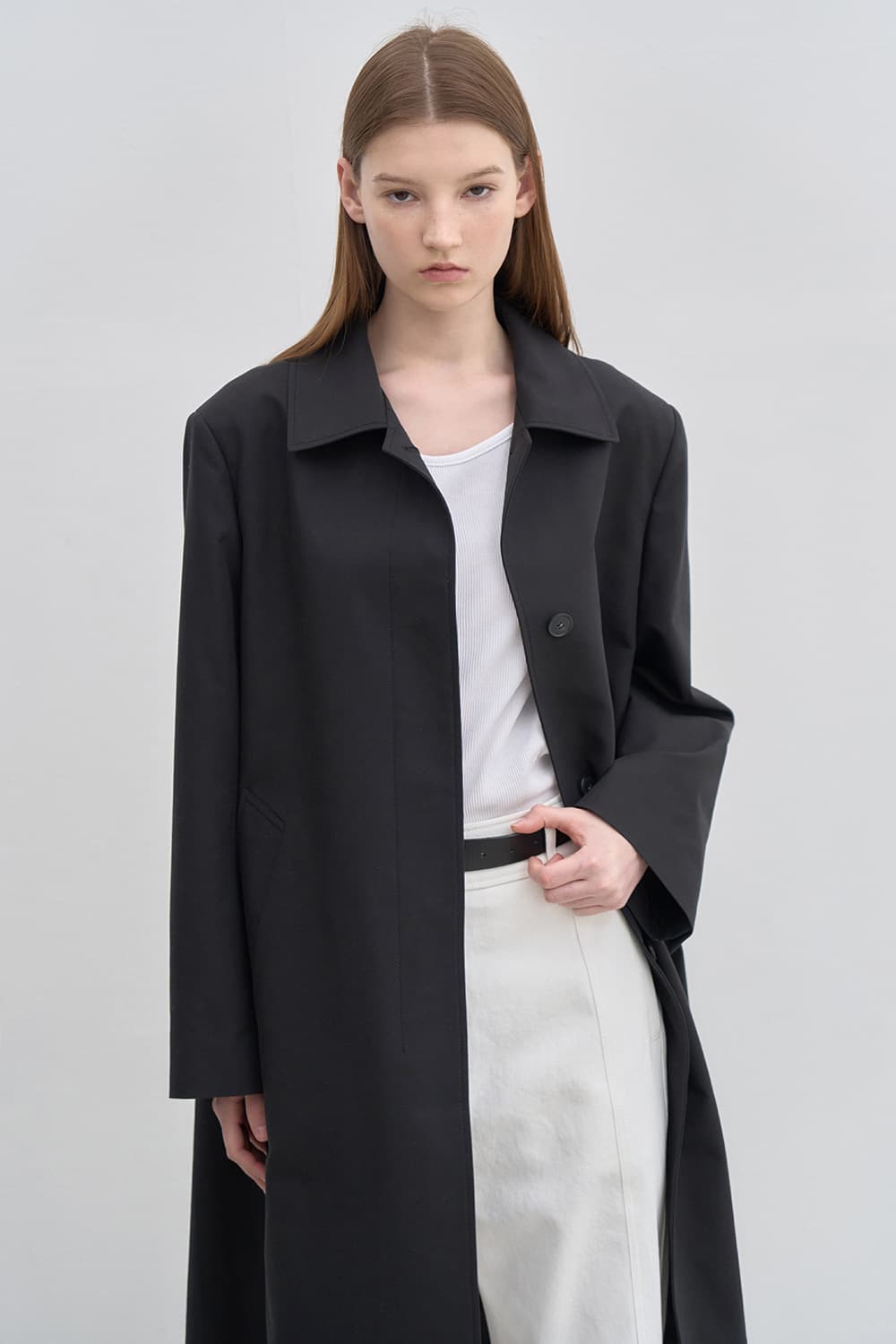 Urban spring coat Black [N6SCT04]