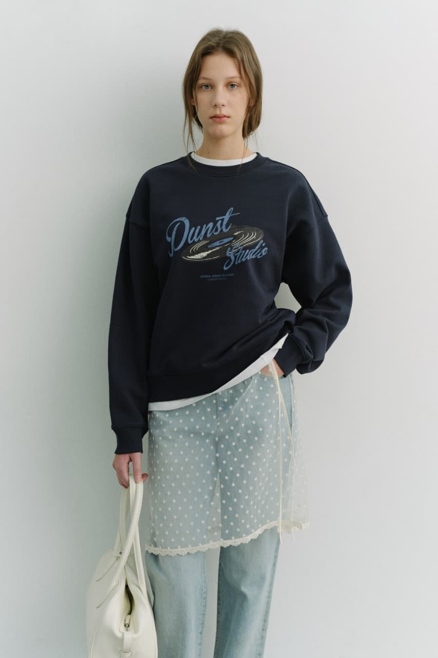 UNISEX VINYL SWEATSHIRT FRENCH NAVY_UDTS6A115N2