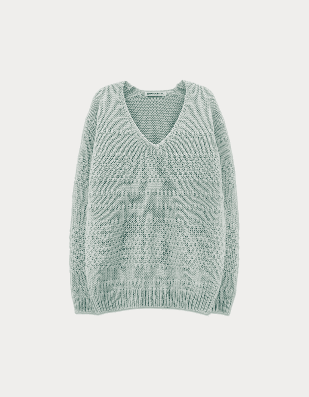 Tope Wool V-Neck Knit - Mint