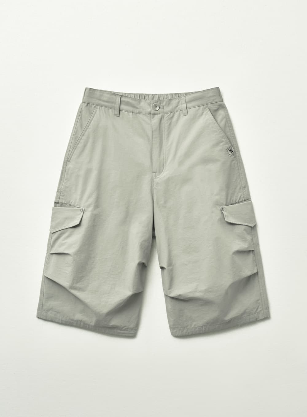 Nylon Parachute Shorts - Gray
