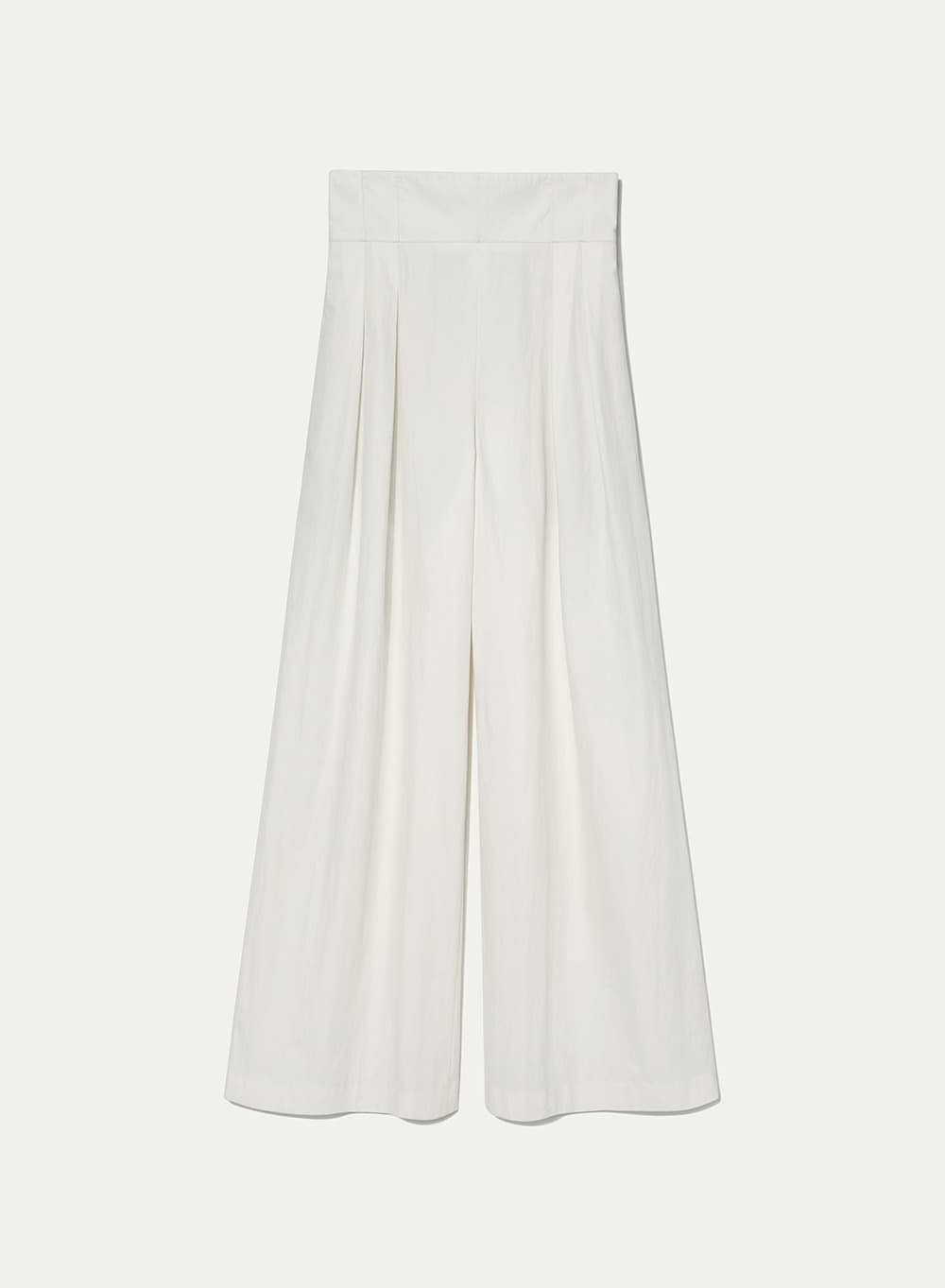 Highwaist Flare Wide Pants Cream