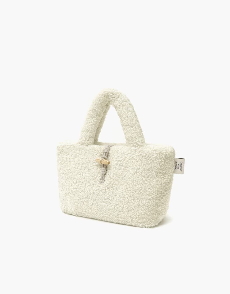 poodle bag - ivory