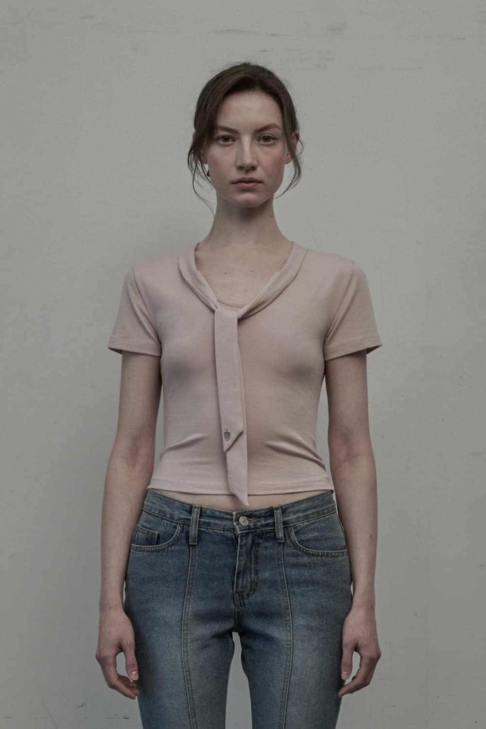 Breeze Scarf T-Shirt - Pink