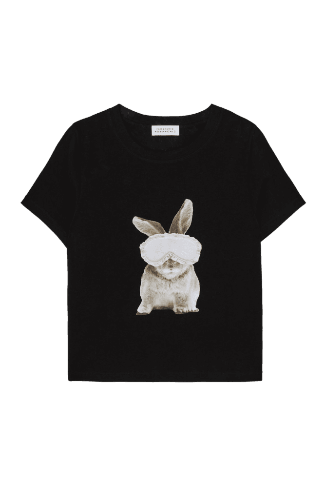 Sleepy Bunny Tee (Black)