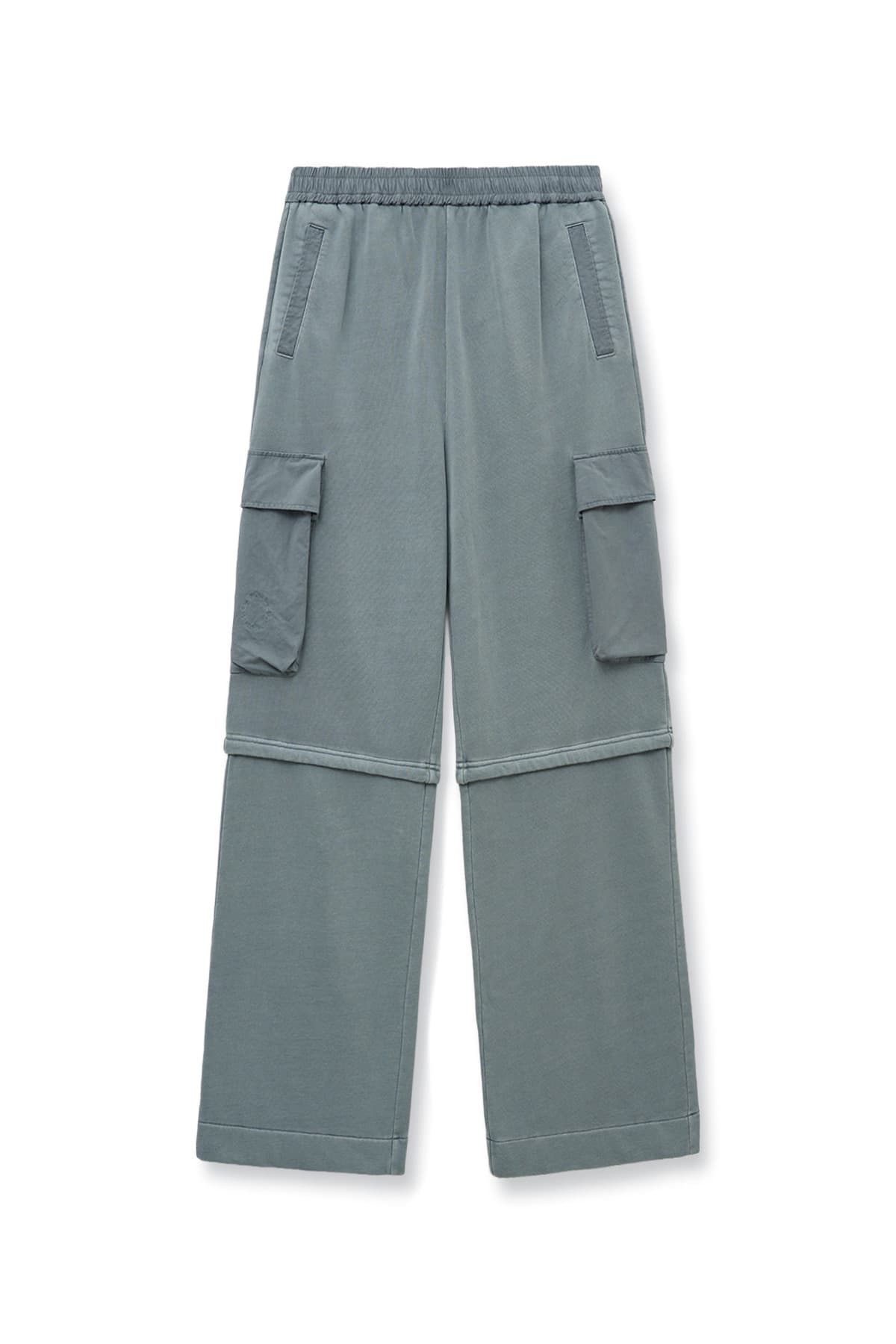 PIGMENT DYED CARGO PANTS FOR MEN IN LIGHT GREY