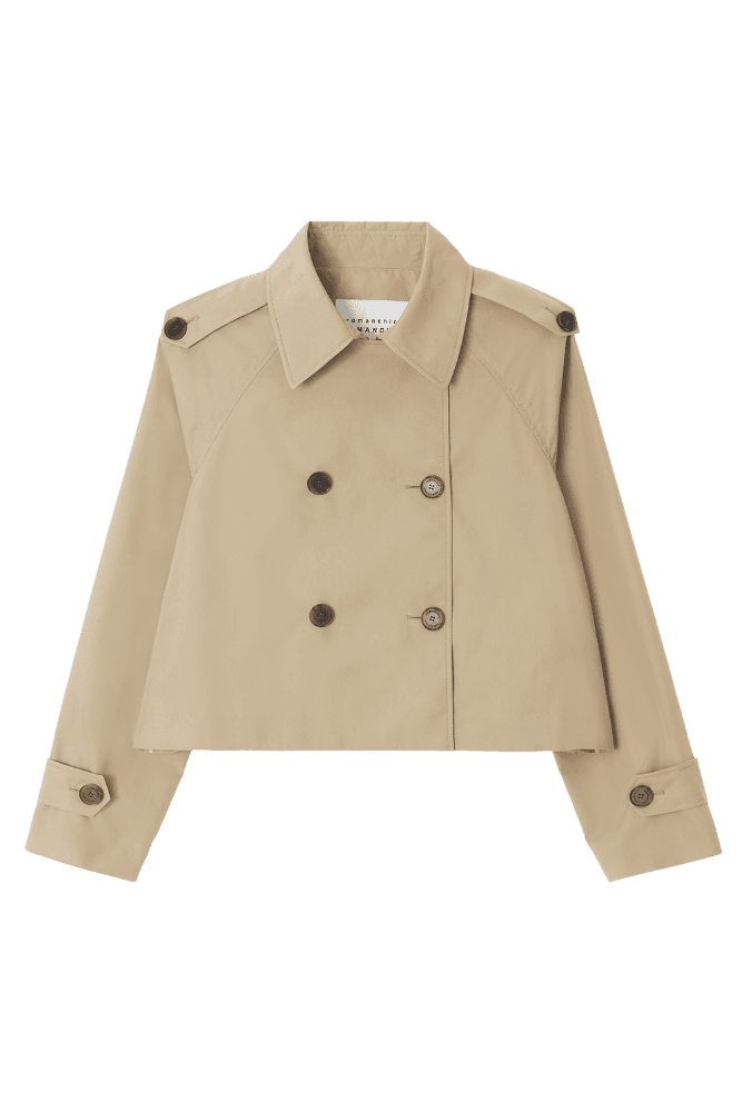 Modern Crop Double Trench (Beige)