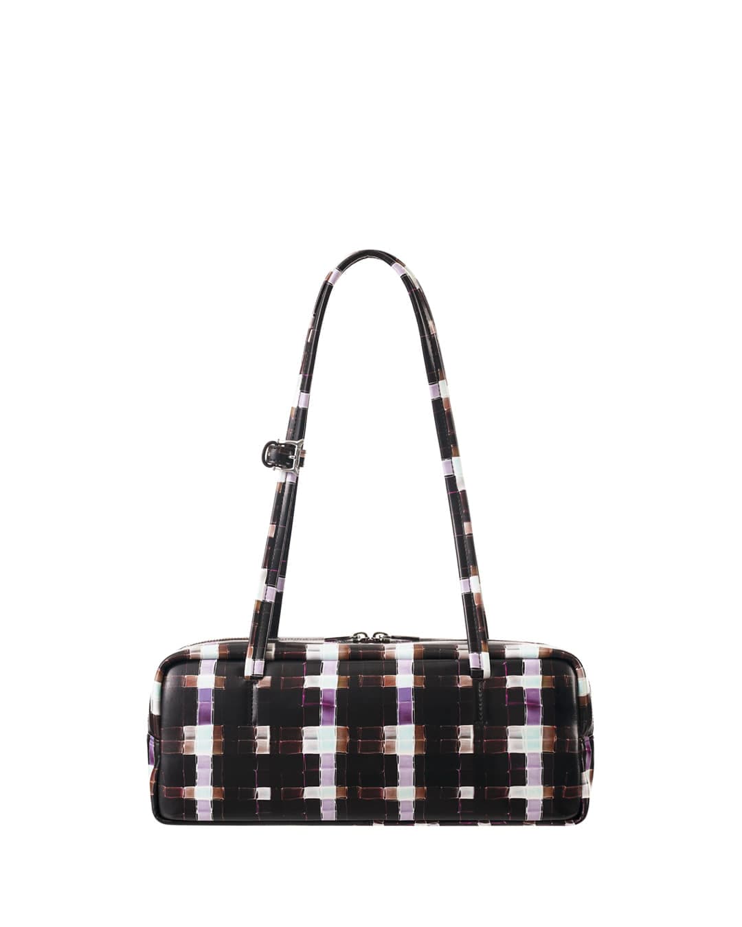 Plaid Baguette Bag · 플레이드 바게트백 / 초콜릿 페인티드 플레이드
