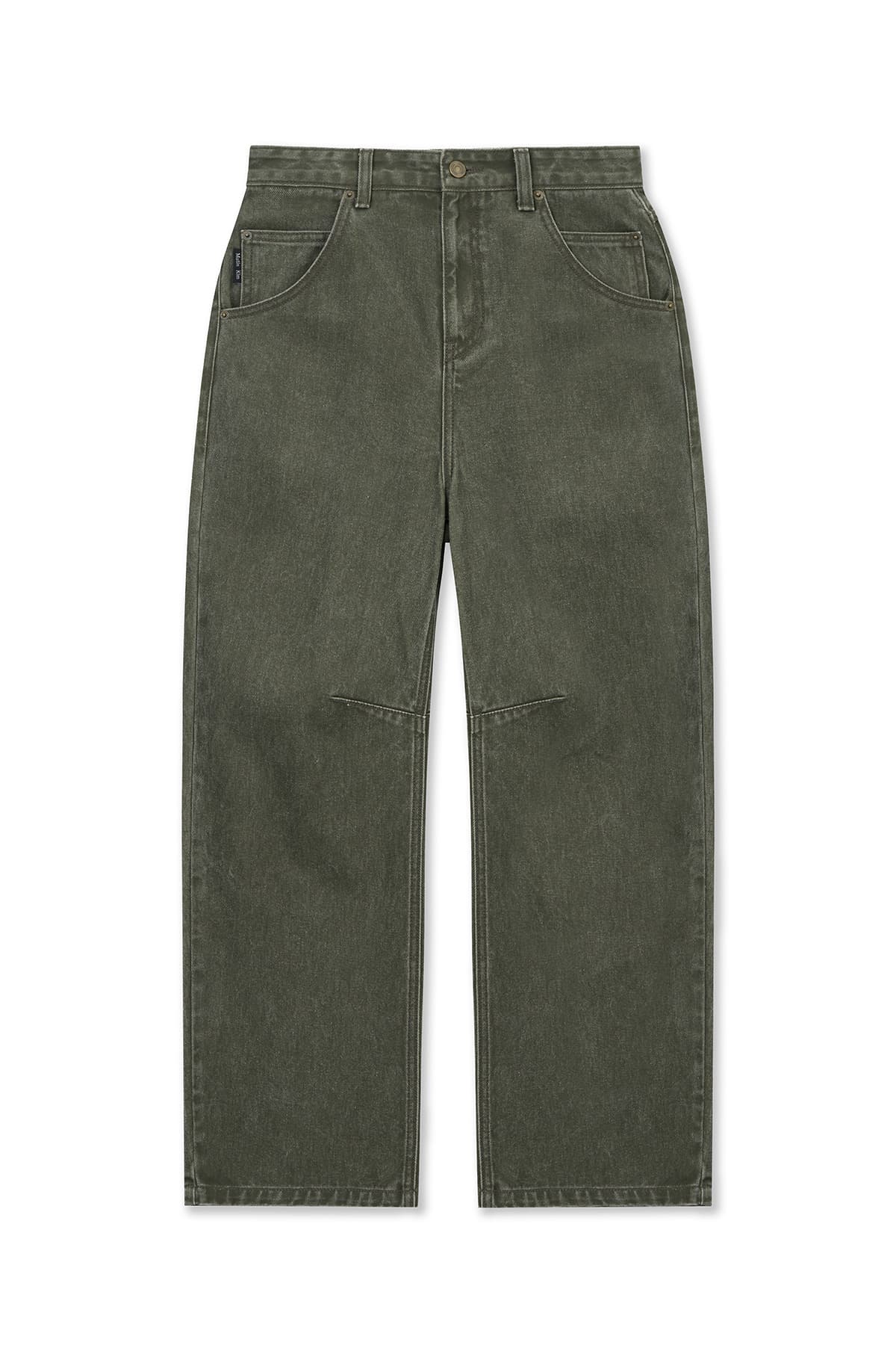 DART POINT DENIM PANTS IN KHAKI
