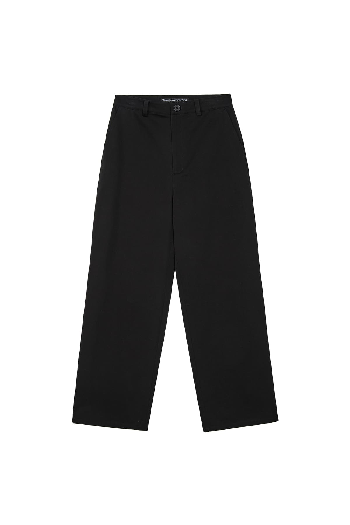 LOGO COTTON PANTS - BLACK