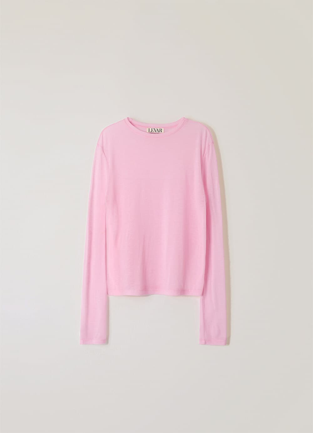 Layered Long Sleeve T-Shirt - Lilac Pink