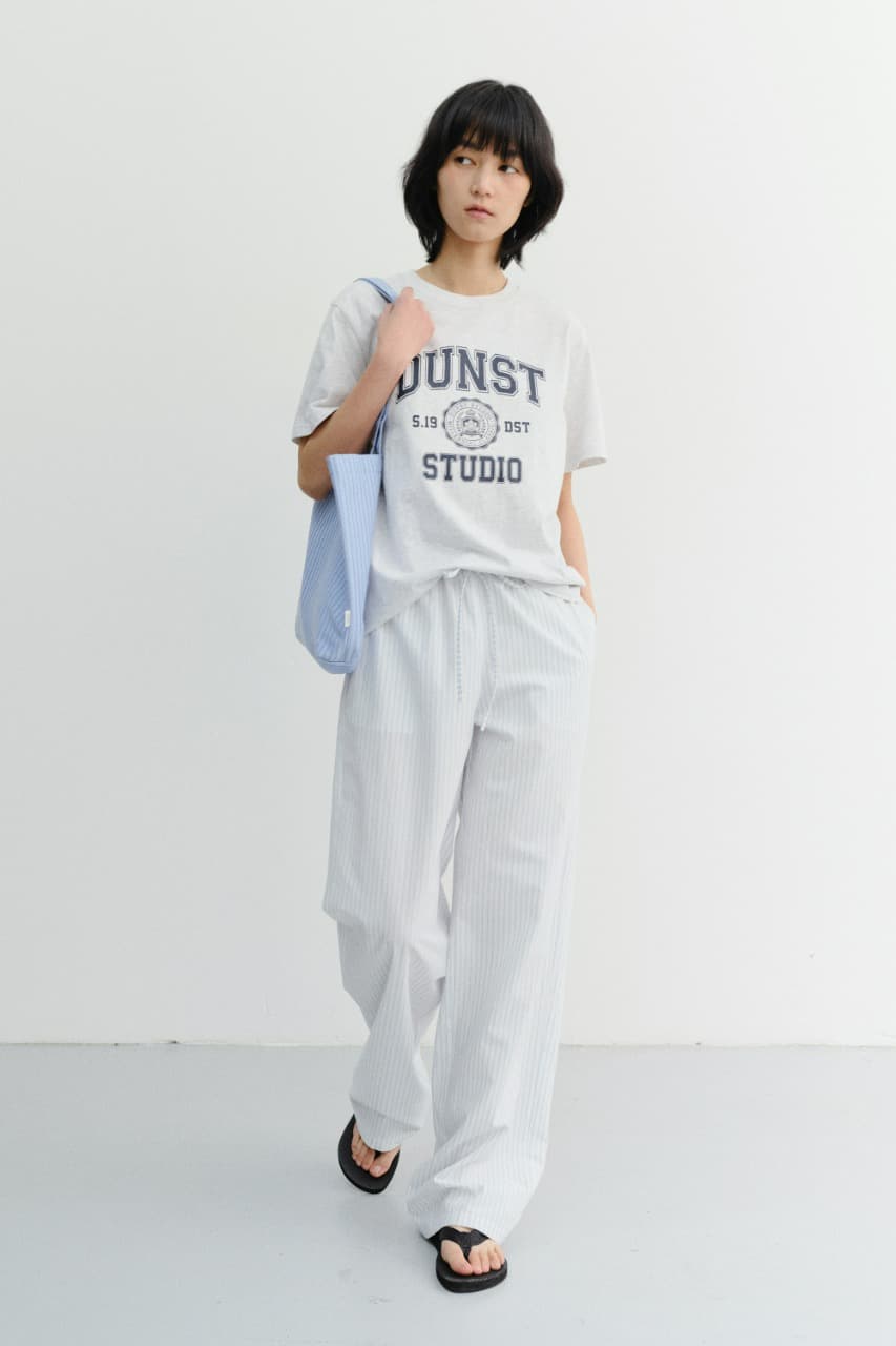 UNISEX CLASSIC LOGO T-SHIRT LIGHT MELANGE GREY_UDTS6B139G1