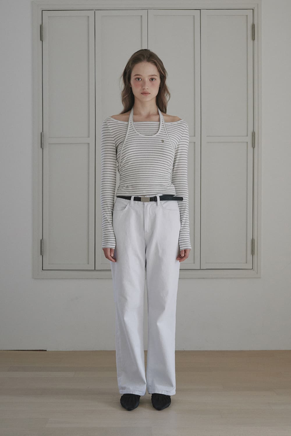 Carter Straight Denim Jean - White