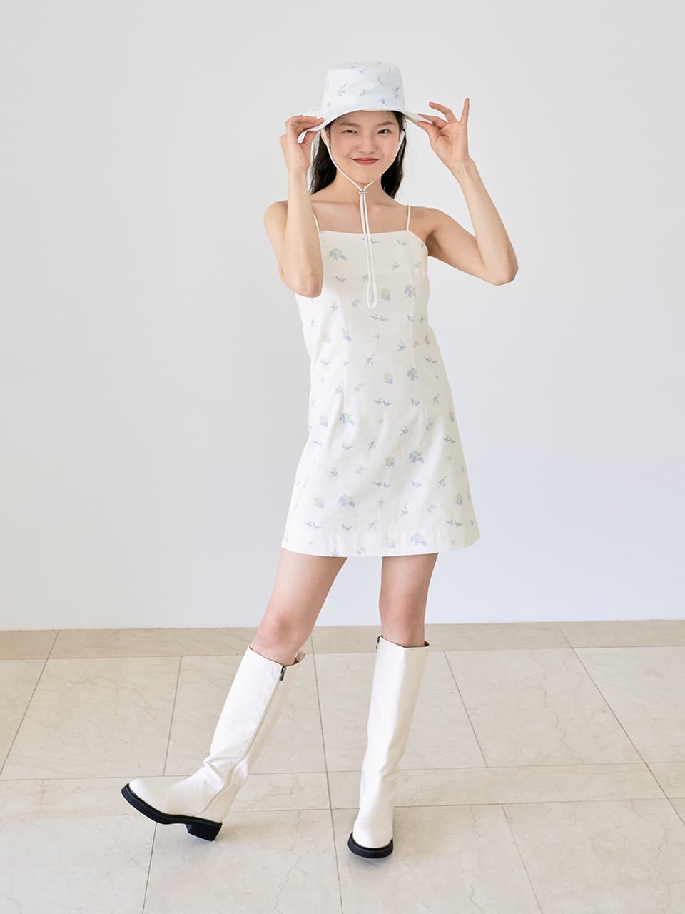 GARDEN SLIP ONE PIECE (CREAM)