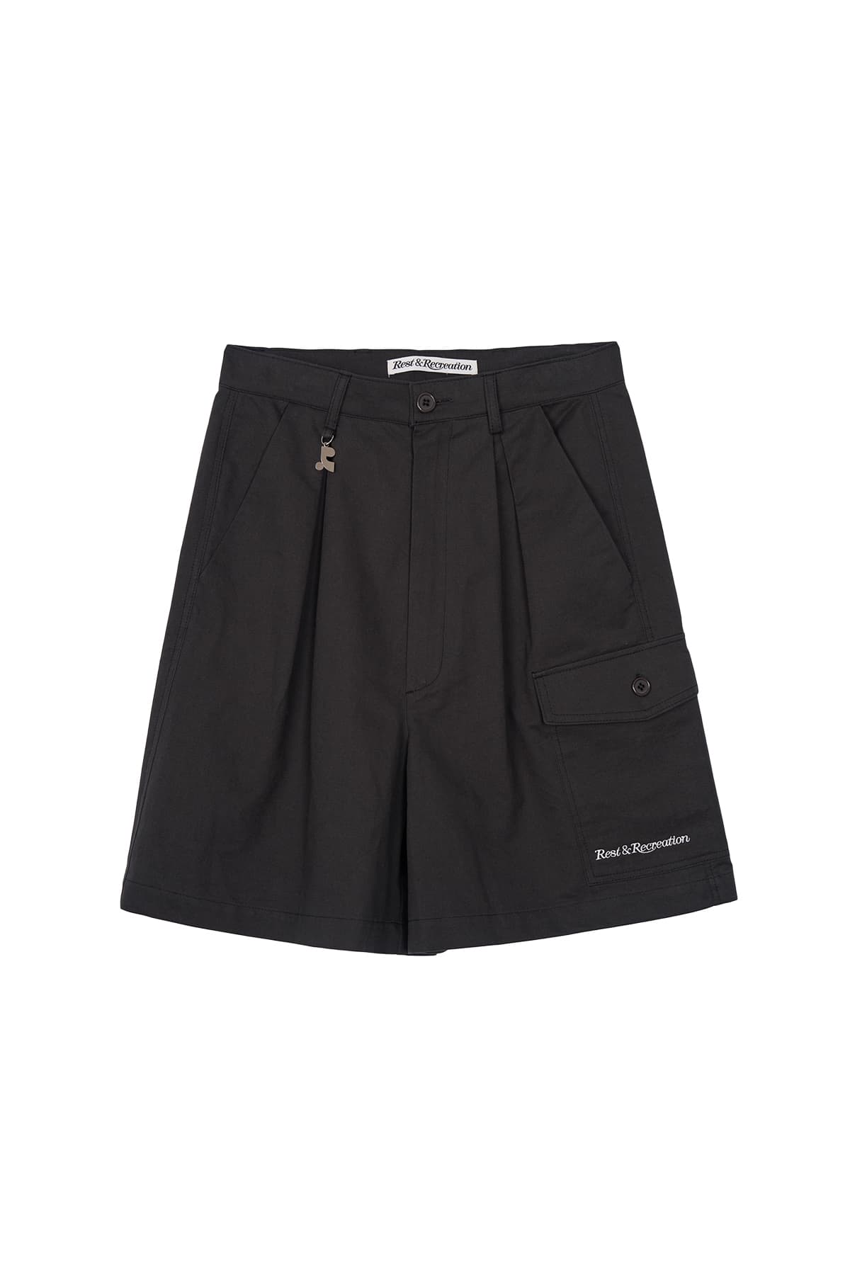 RR PLEATED SHORTS - CHARCOAL