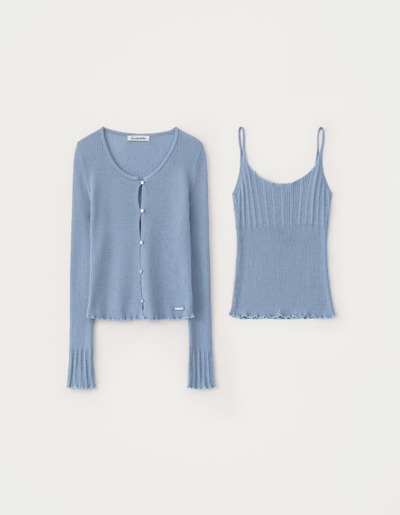 5.19 출고 Once Cardigan Set - Blue