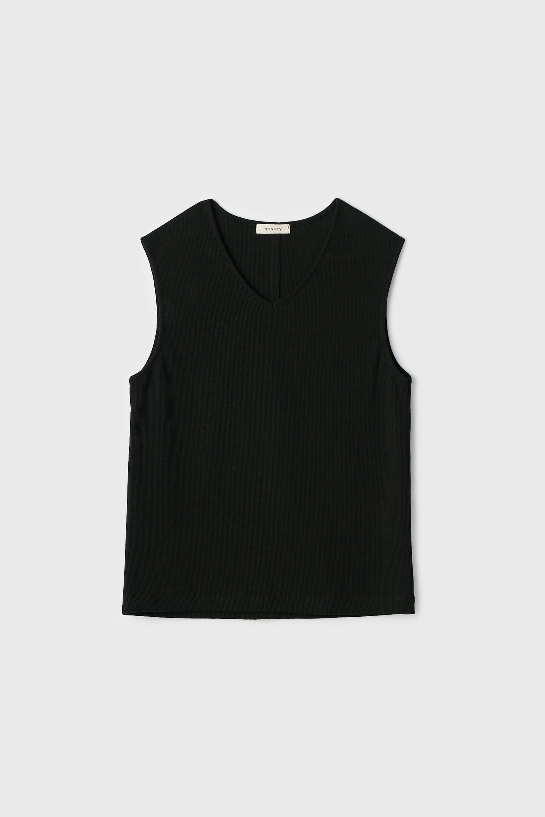 Essential V-Neck Sleeveless (Black)