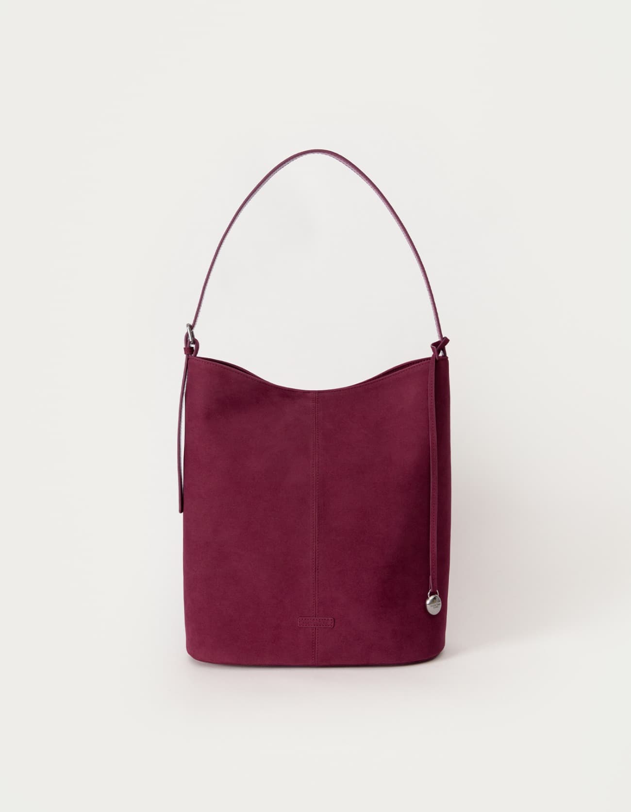 Suede Benta Shoulder Bag - Grape