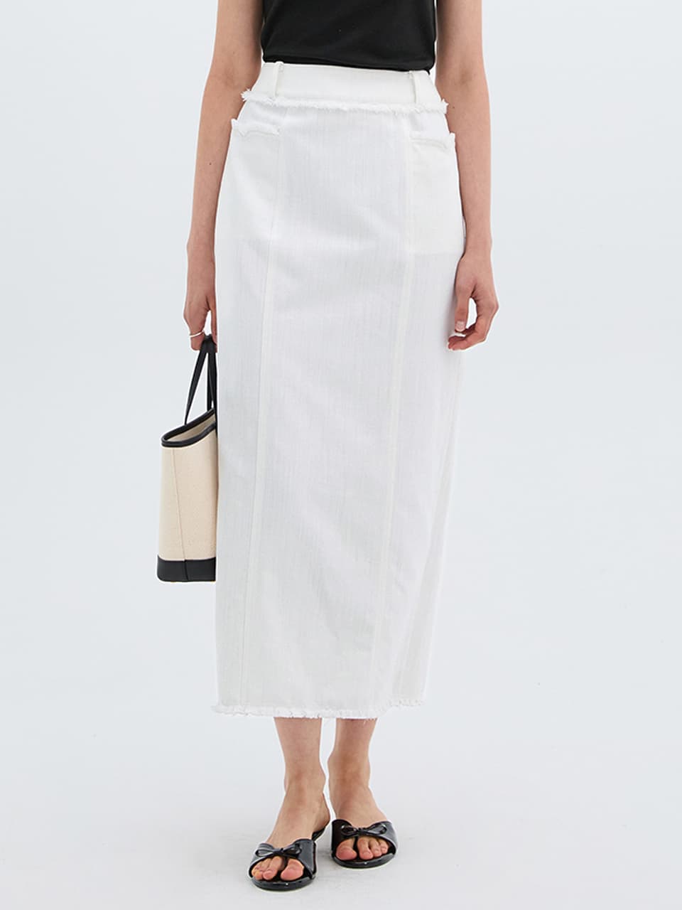 Trimming Maxi Skirt