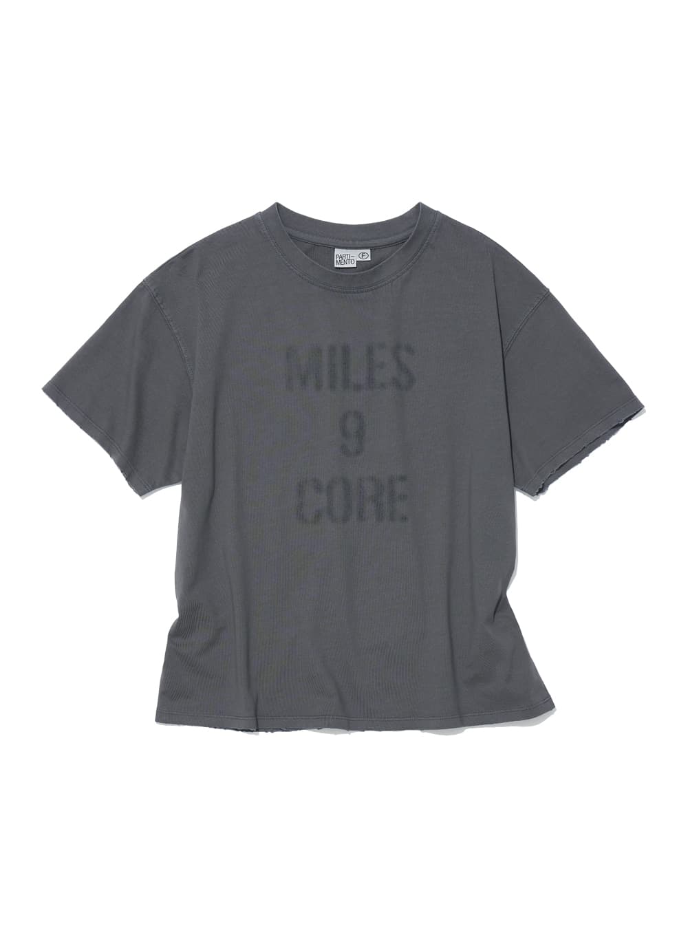 MILES 9 CORE REGULAR TEE_CHARCOAL