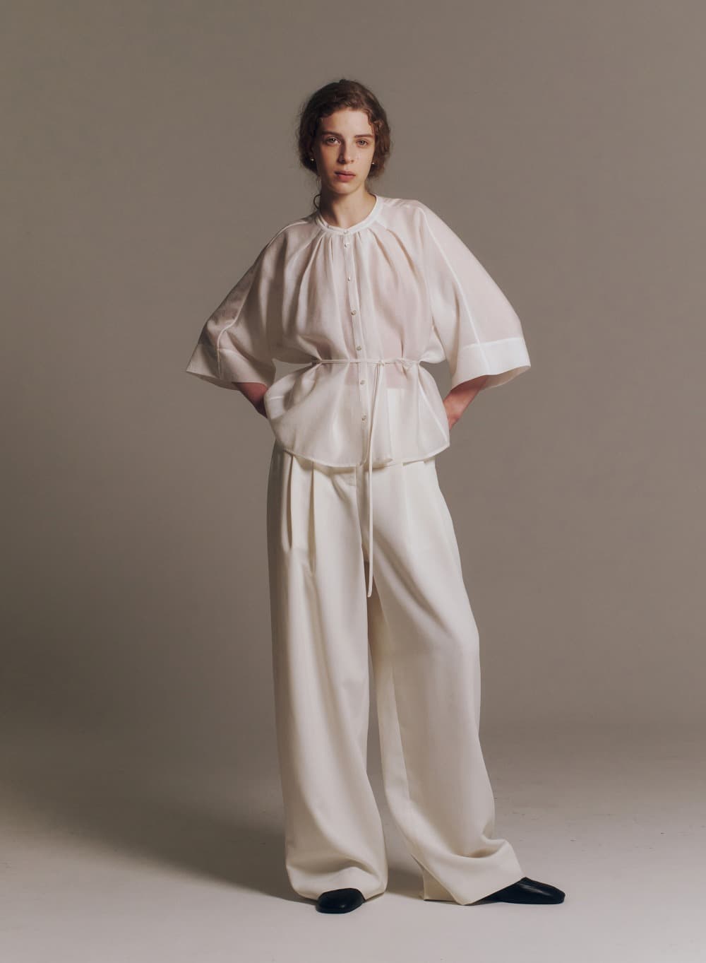 Notra Blouse Veil White