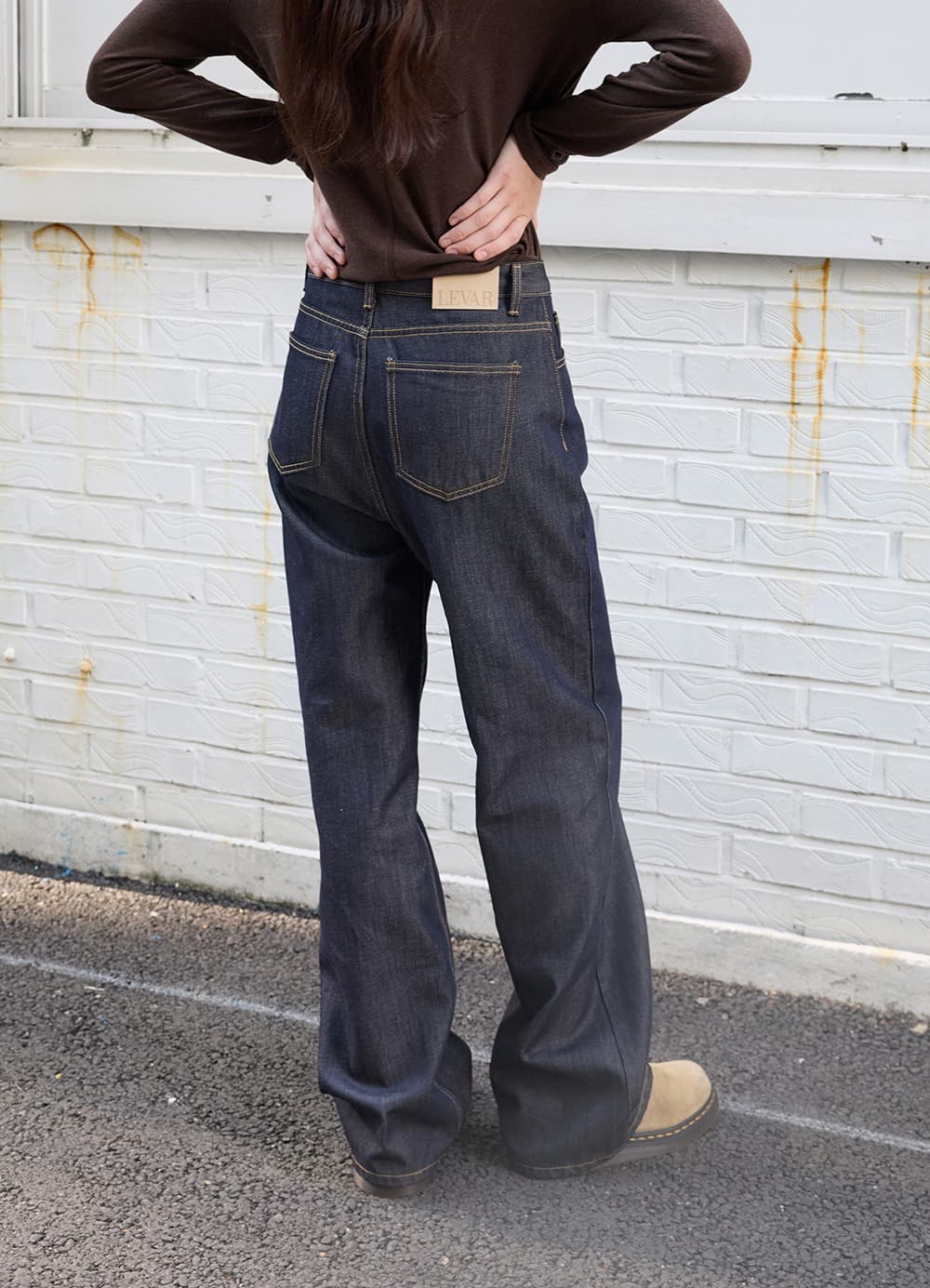Straight Non-fade Denim - Indigo Blue