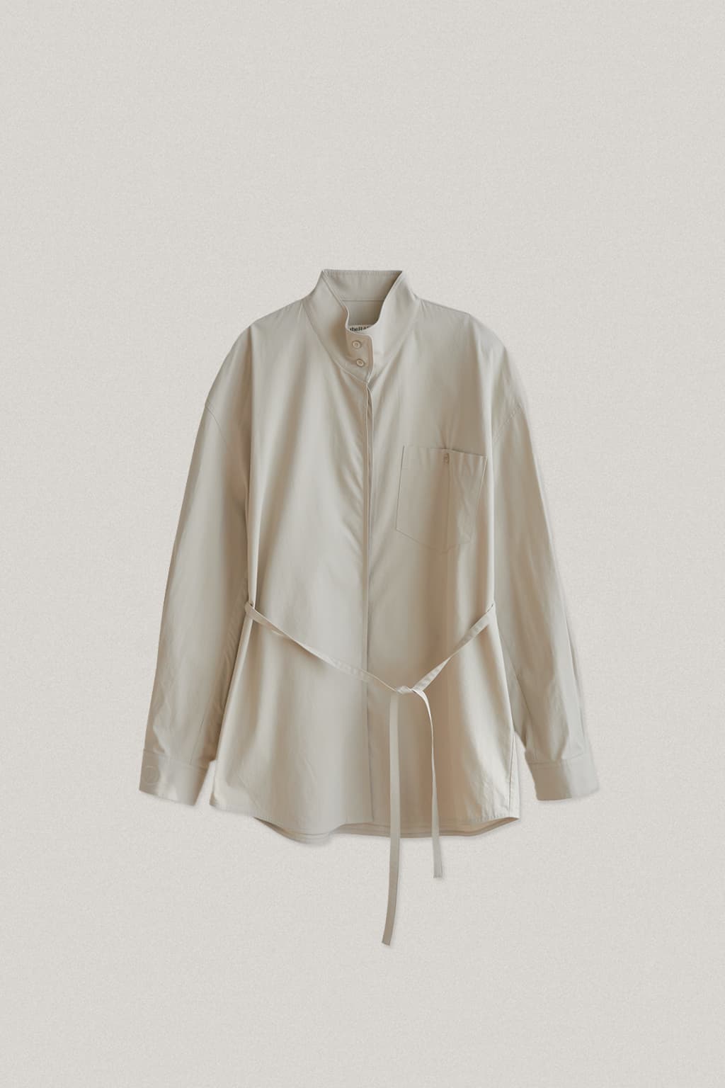 하이넥 텐셀 셔츠 BEIGE