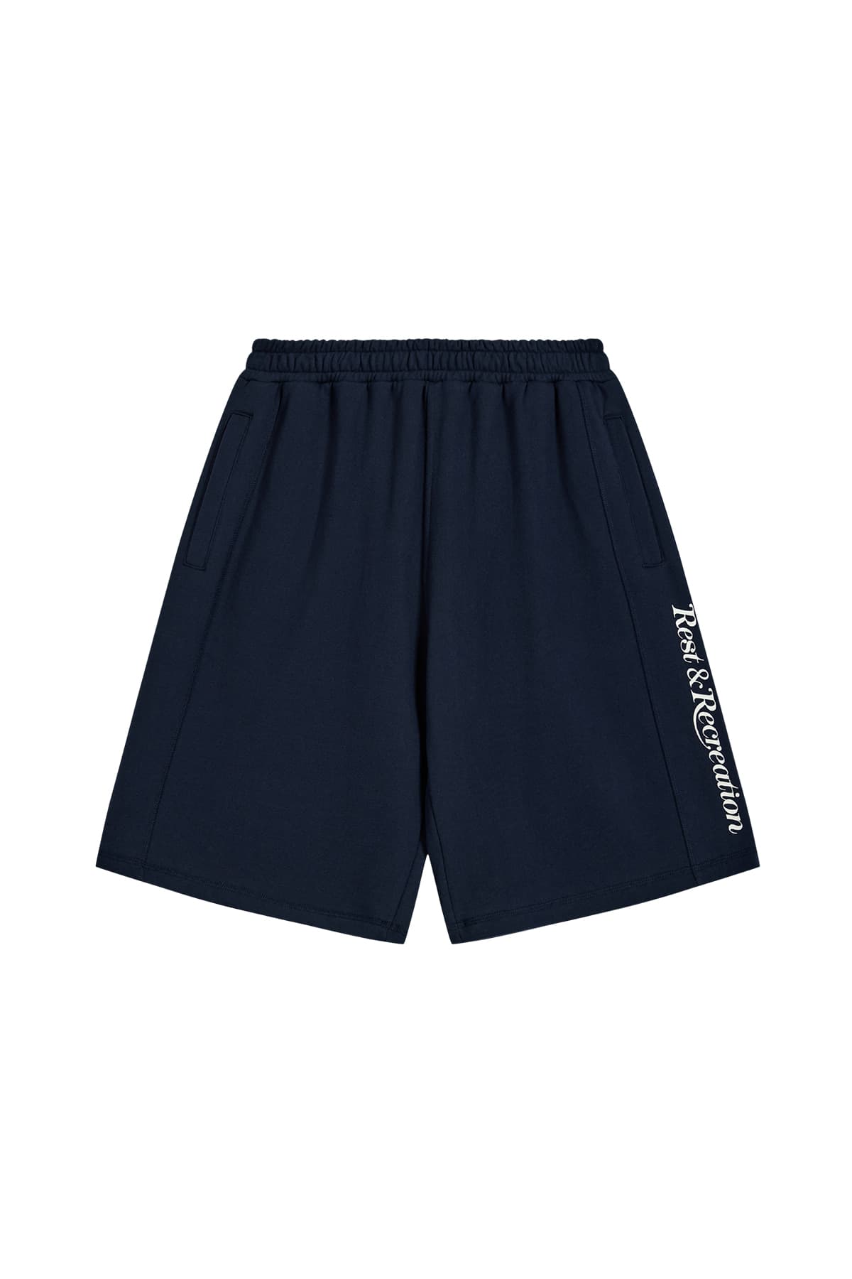 SWEAT MIDI SHORTS - NAVY