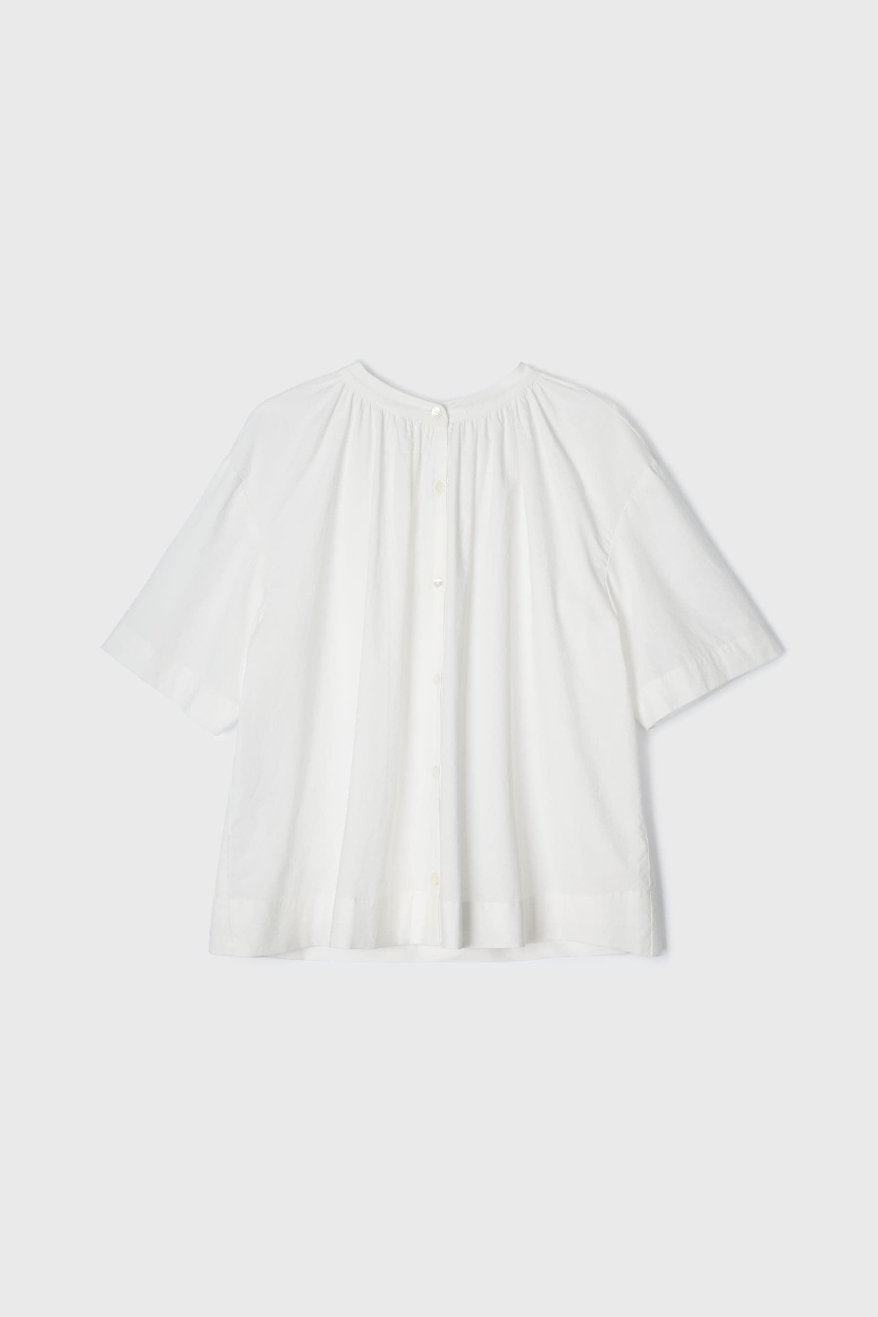Cotton Back-Tie Blouse (White)
