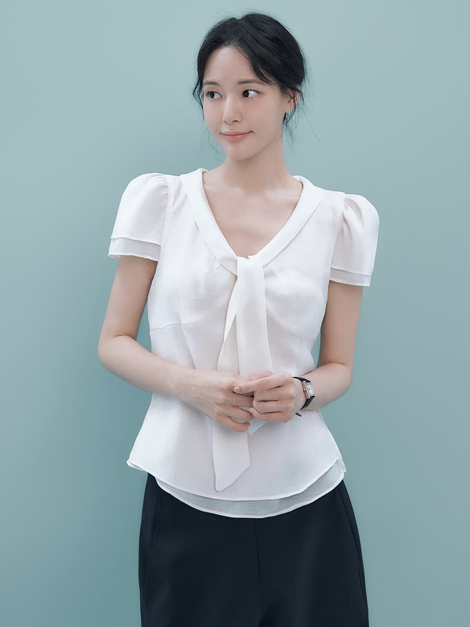 Virta Tie Blouse