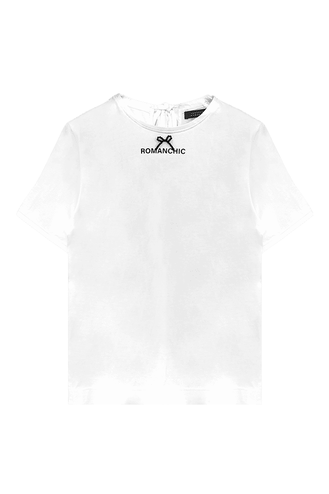 Ribbon Logo Tee (White)