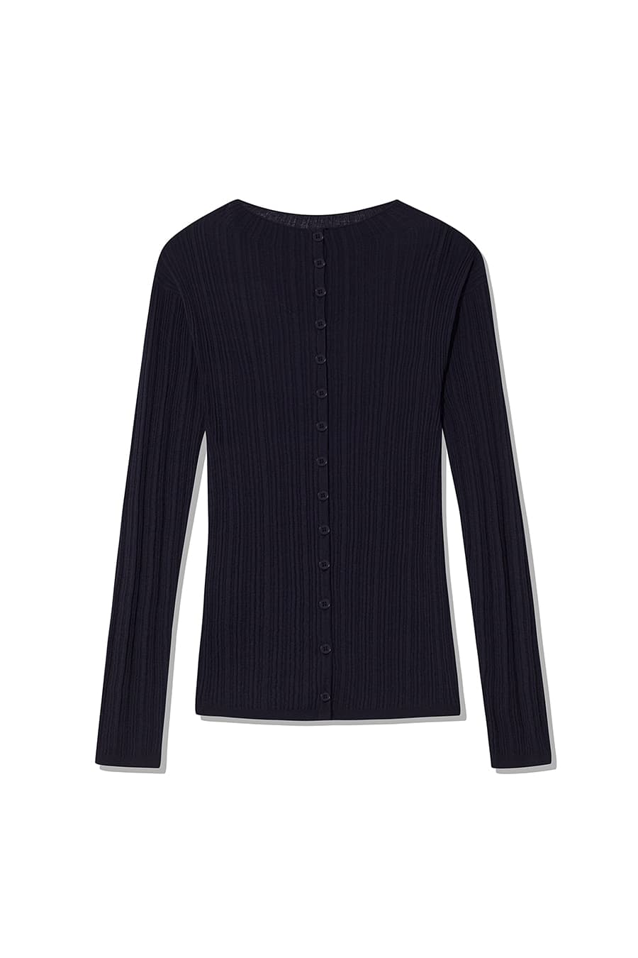 WRINKLE MOCKNECK CARDIGAN [NAVY]