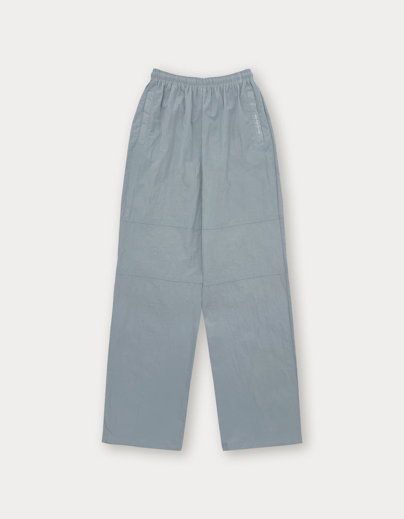 Line Nylon String Pants - Ash Blue