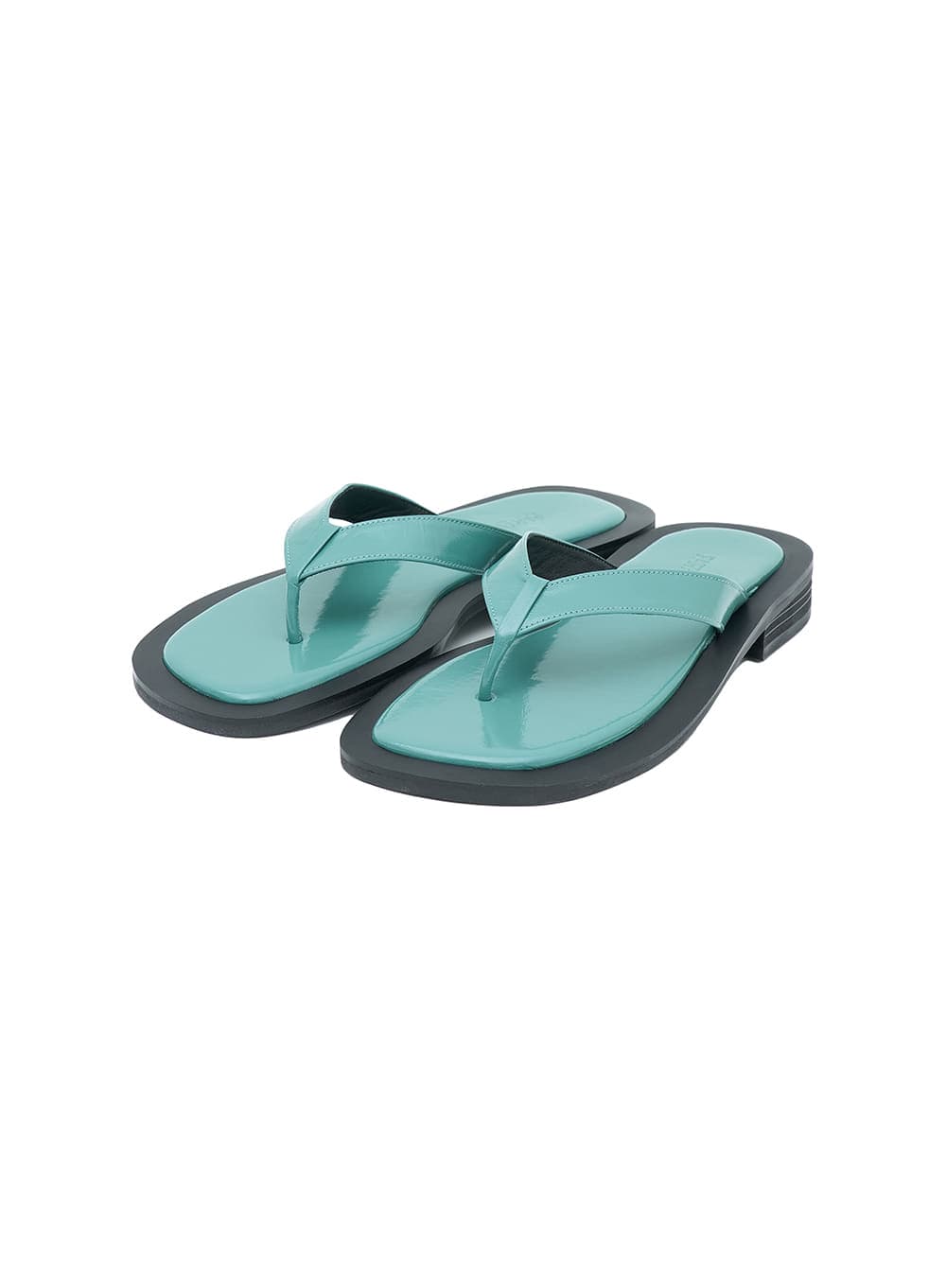 ROUND SQUARE TOE FLIP-FLOPS_MINT