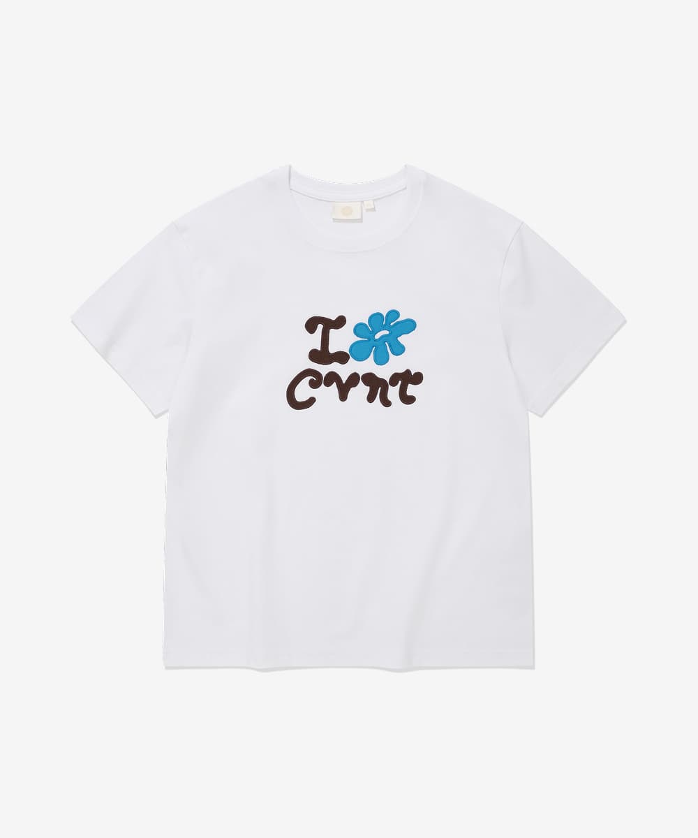 우먼 CVNT 클로버 티셔츠 화이트