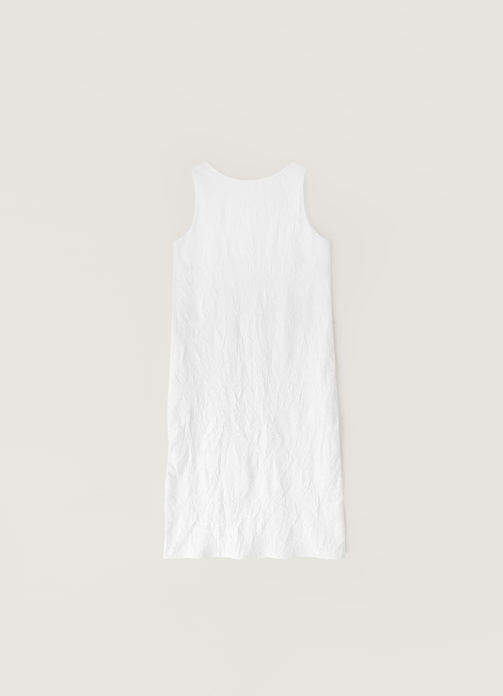 Wrinkle Washed Two-Way Dress - Off White