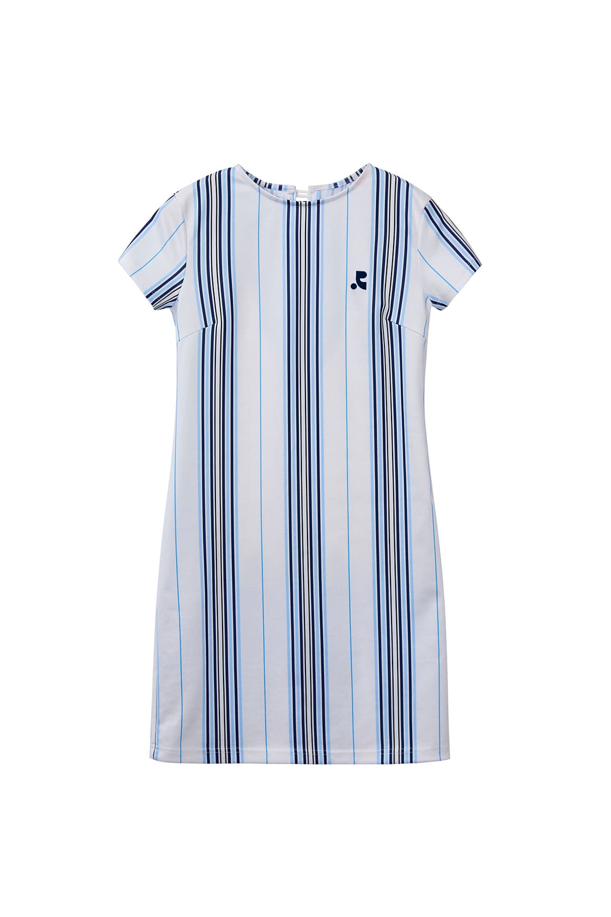 RR BACK SLIT DRESS - WHITE
