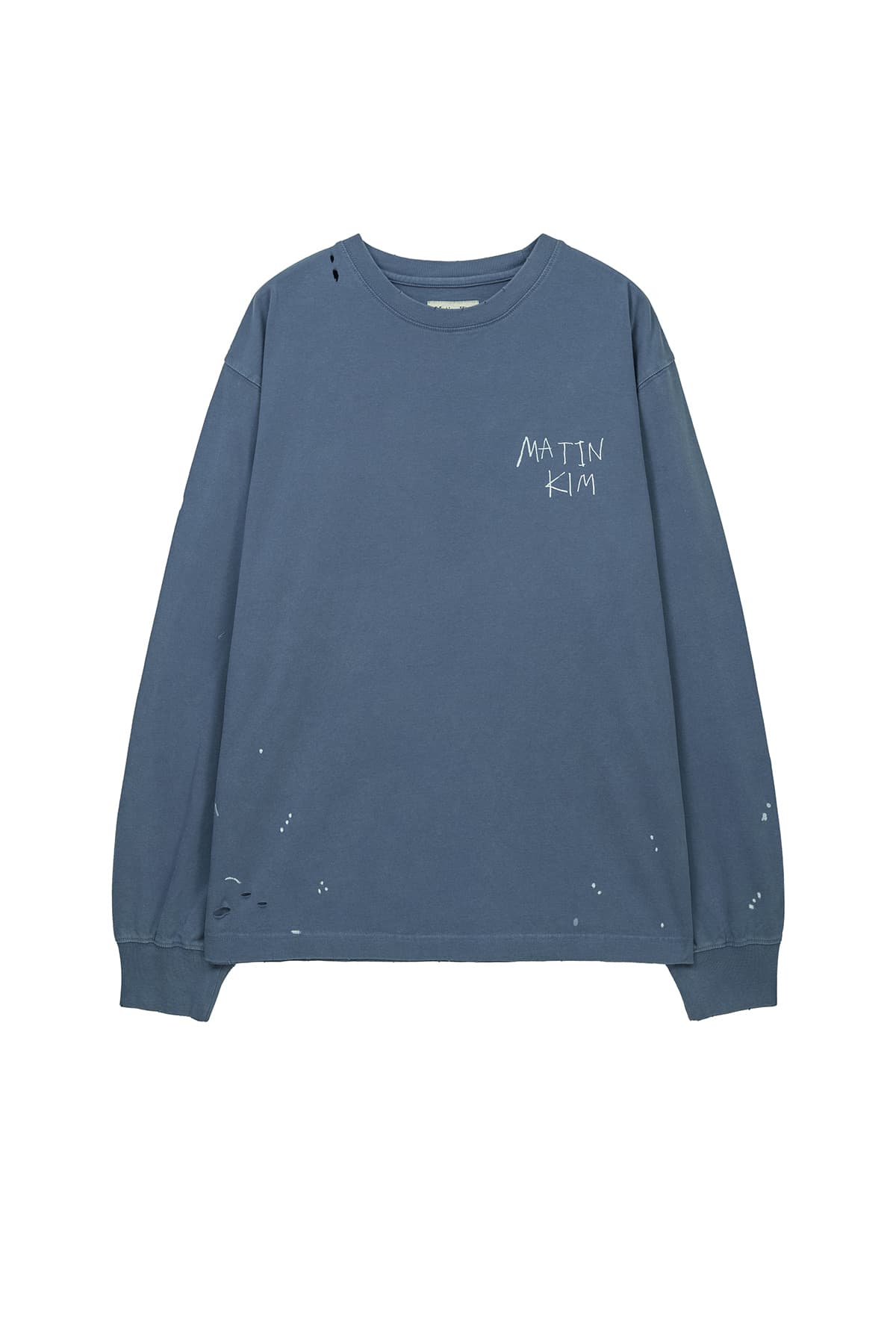 VINTAGE WASHED LOGO TOP IN SMOKE BLUE