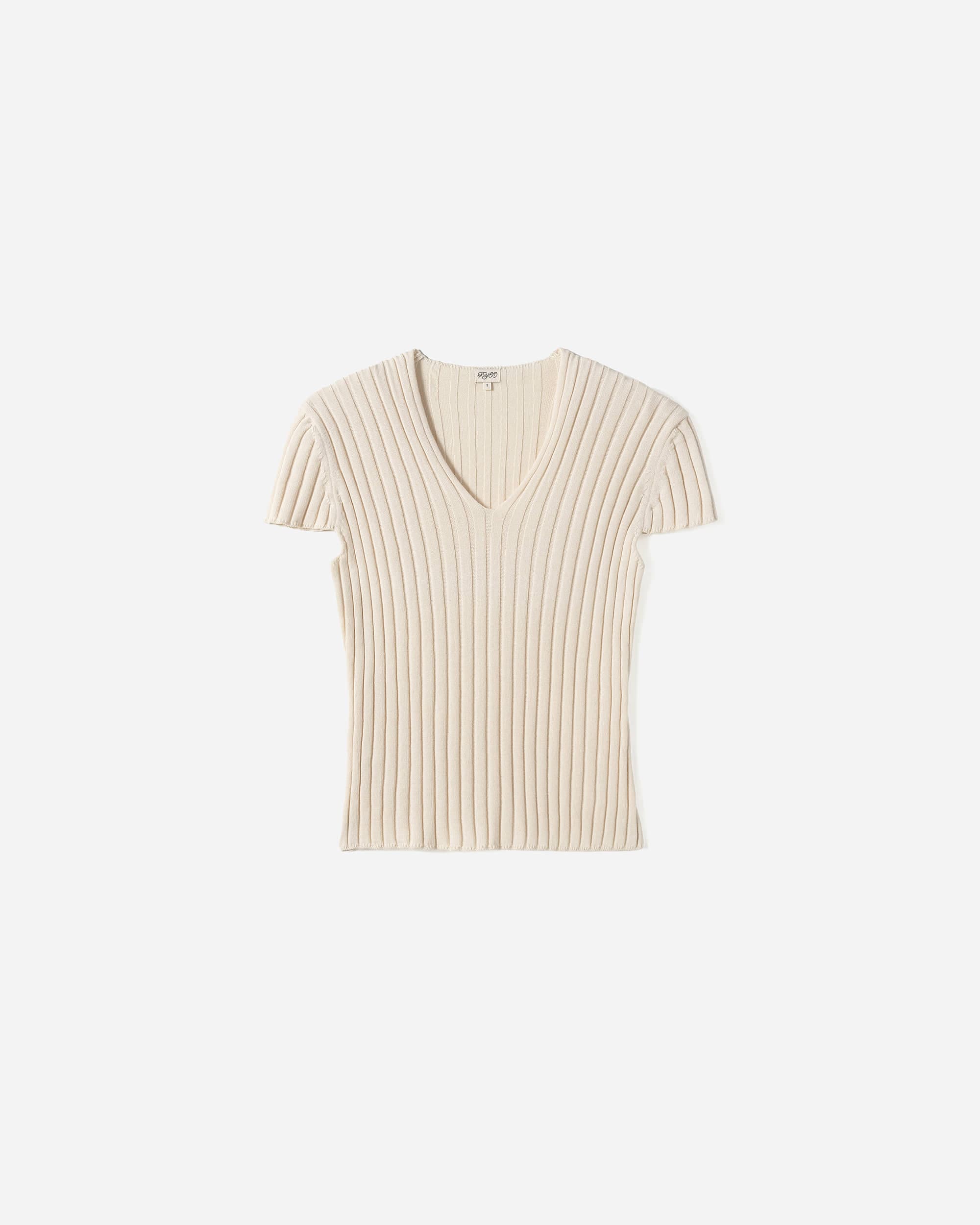 Suri Ribbed V-neck Knit