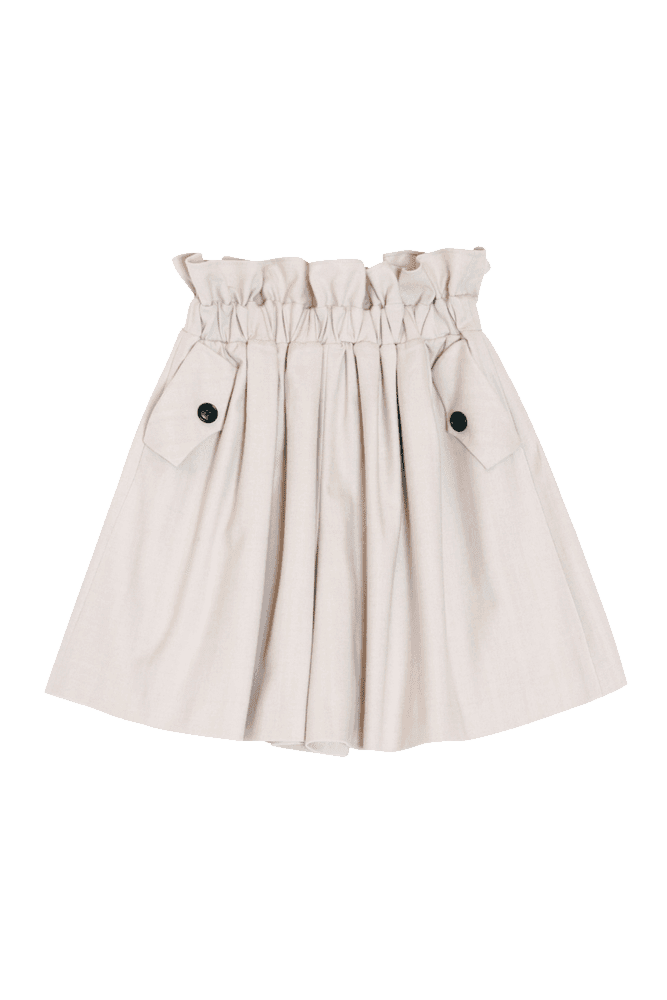 Classic Paperbag Flare Shorts (2Color)