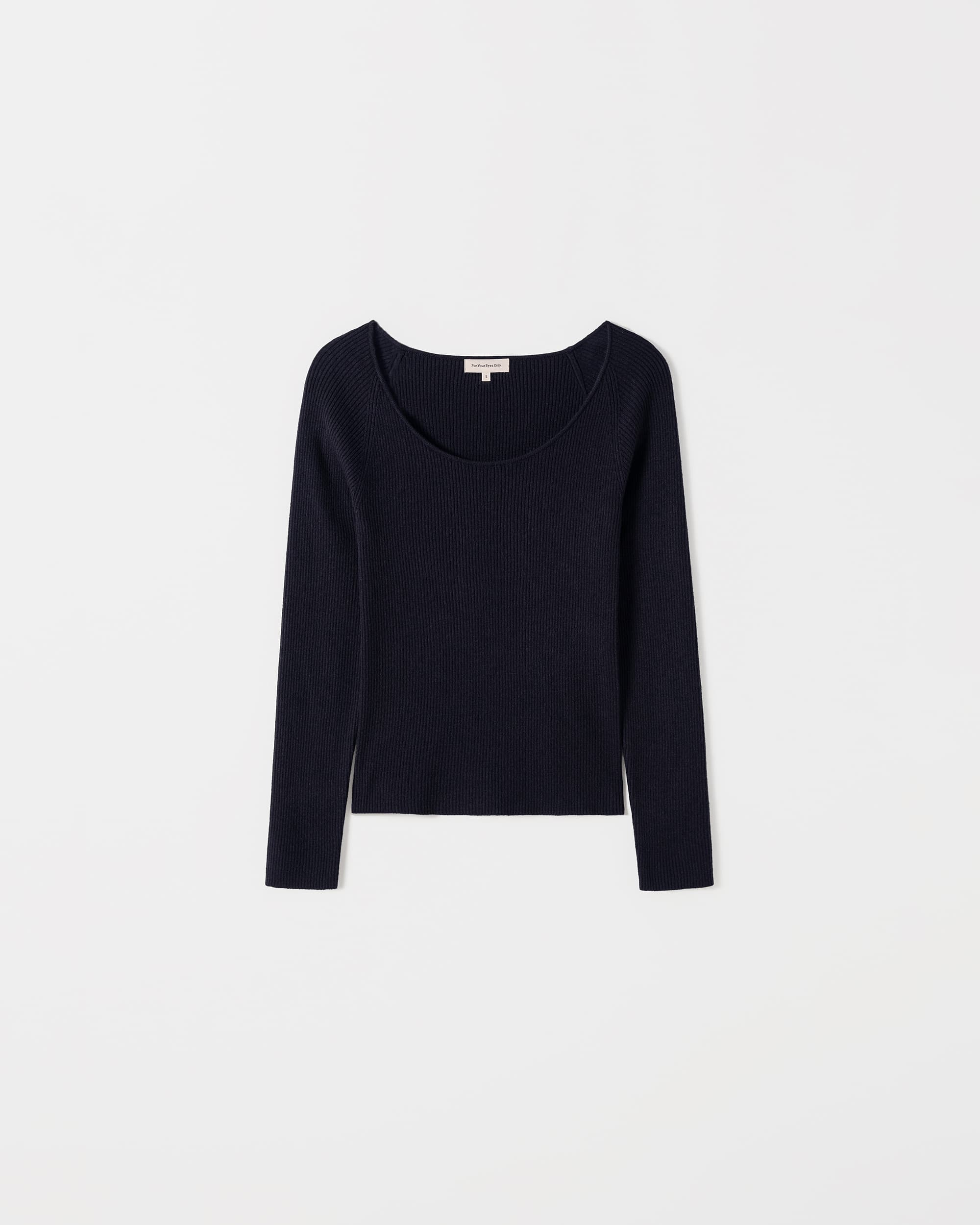 Lua Scoop Neck Ribbed Top