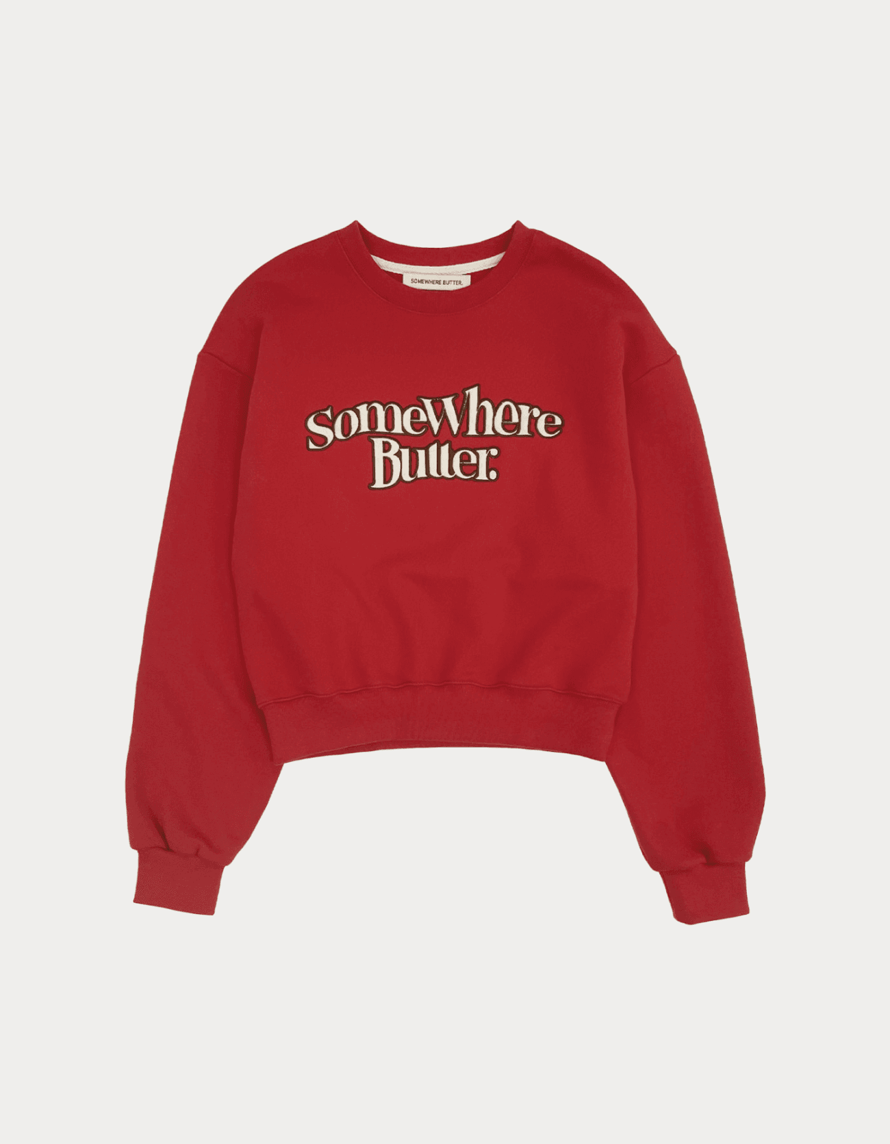 new wave logo sweatshirt - red
