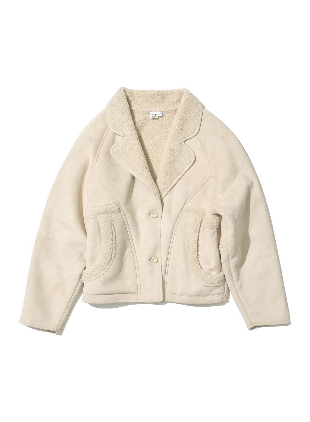 SUEDE SHEARLING COAT_IVORY