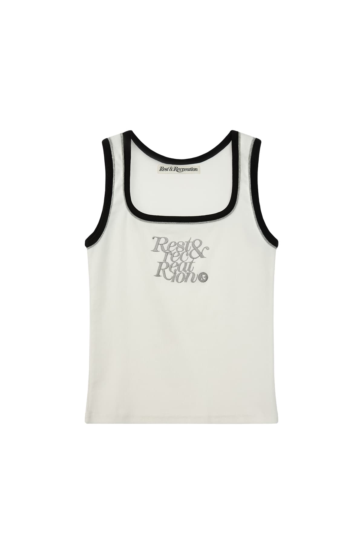 SQUARE NECK SLEEVELESS - WHITE
