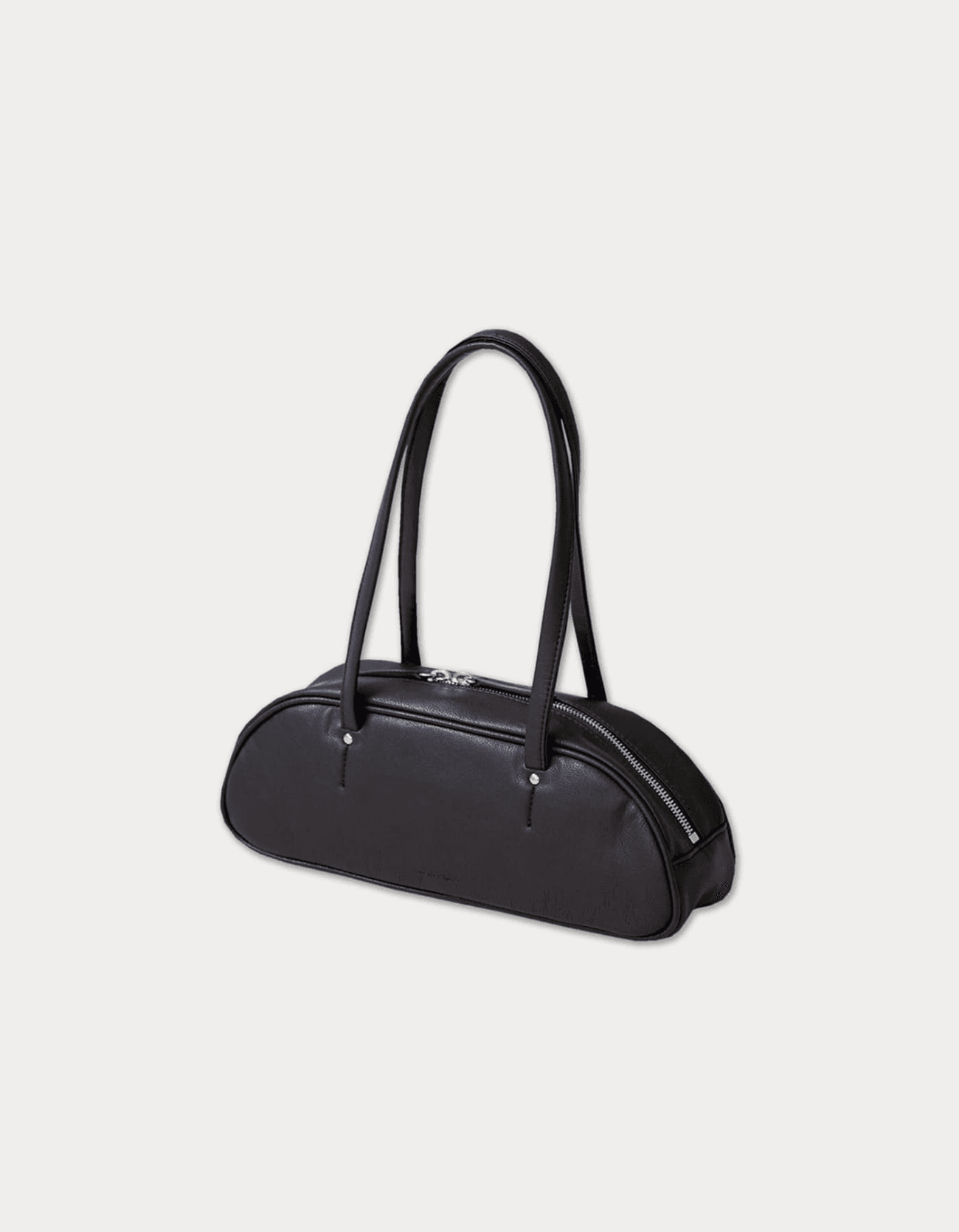 demi baguette bag - dark brown