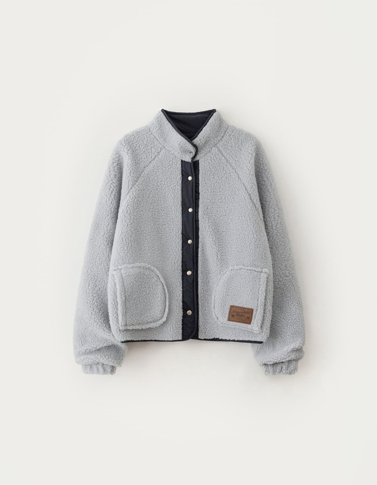 Poppy Fleece Jumper - Ash Blue