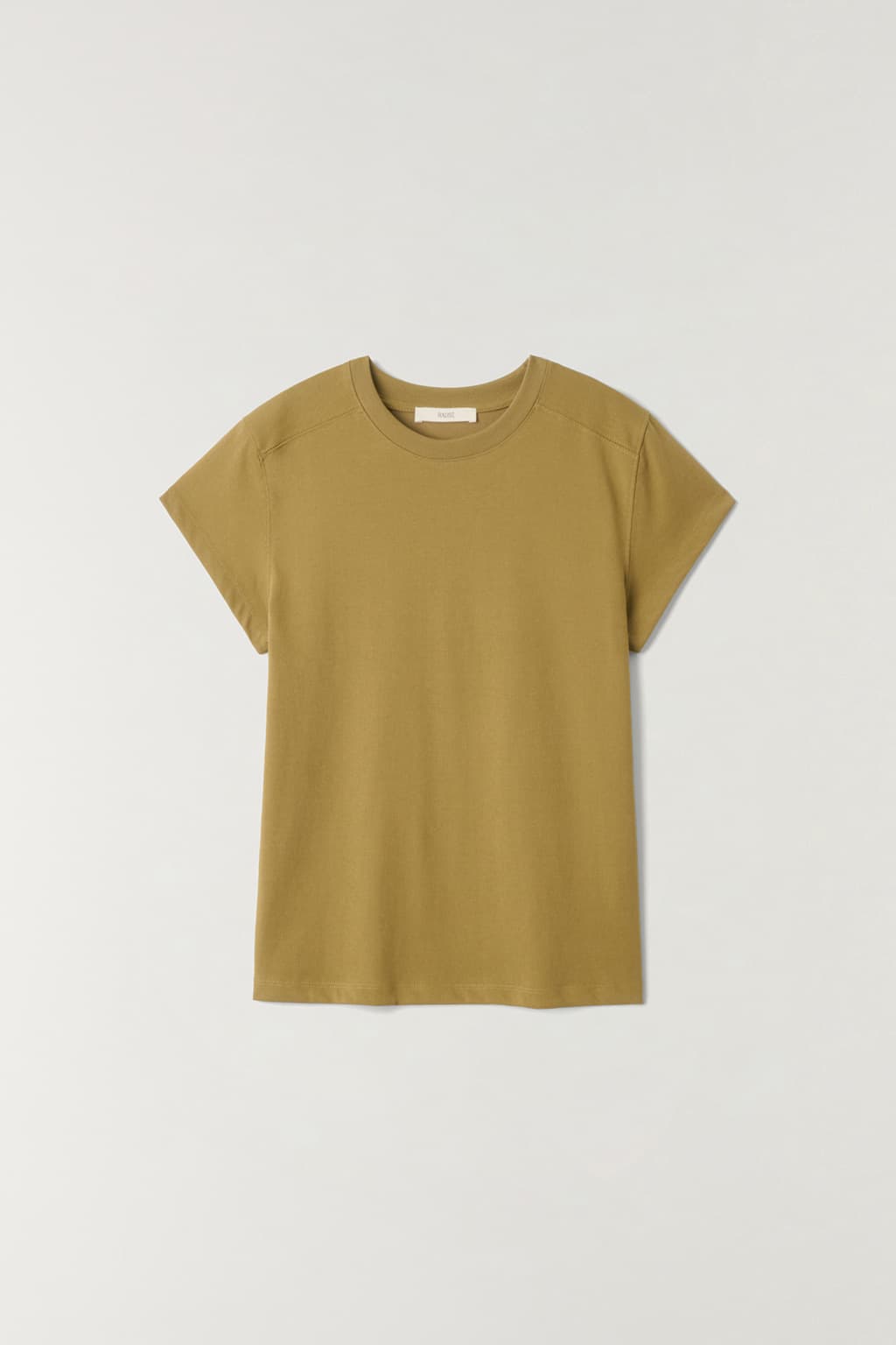 데일리 절개 반팔 티셔츠 OLIVE