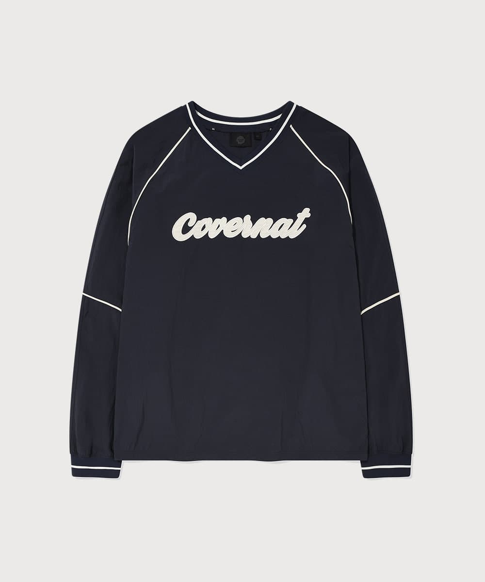 우먼 로고 나일론 롱슬리브 Navy
